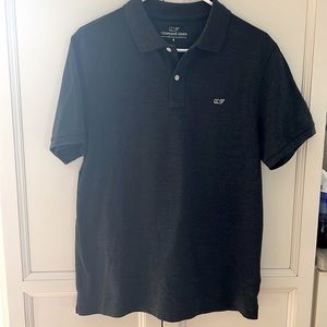 vineyard vines Men’s Polo in Charcoal Heather